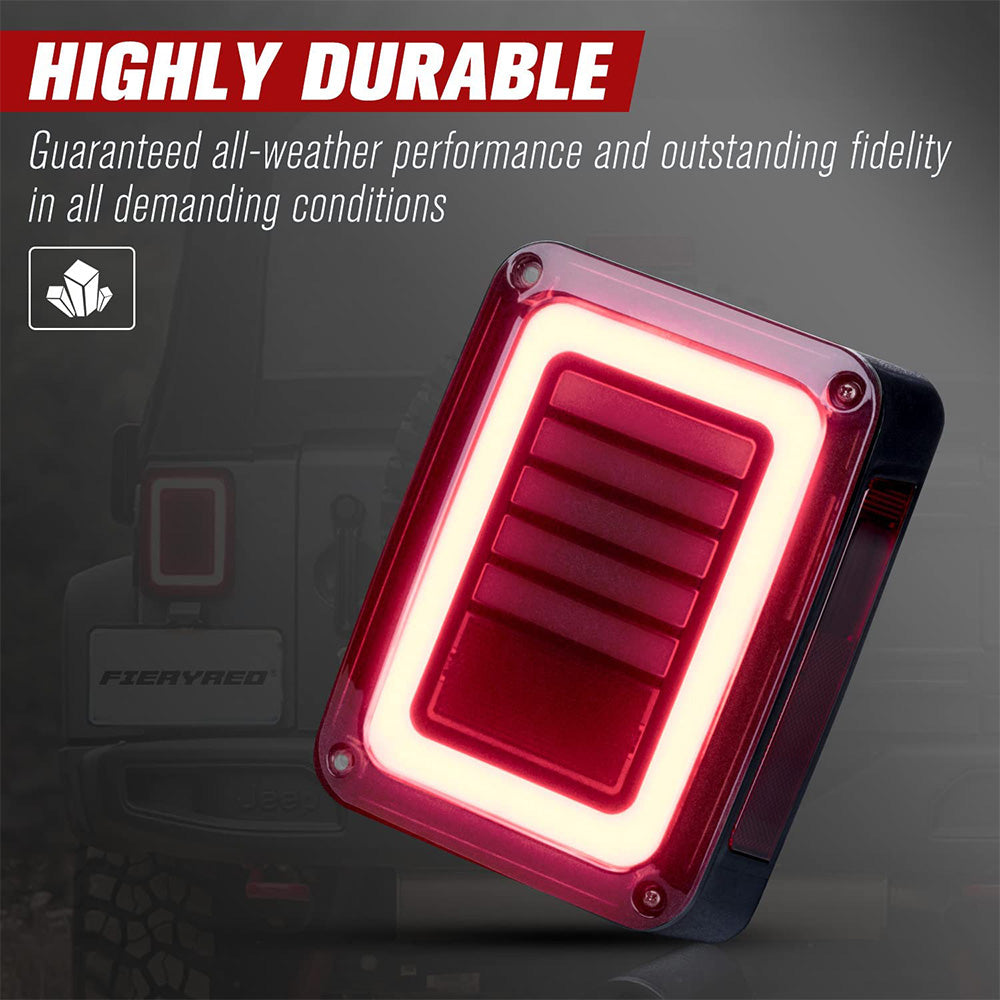 Smoked Black LED Tail Lights Rear Lamp Fits for Jeep Wrangler JK 2007-2017-3