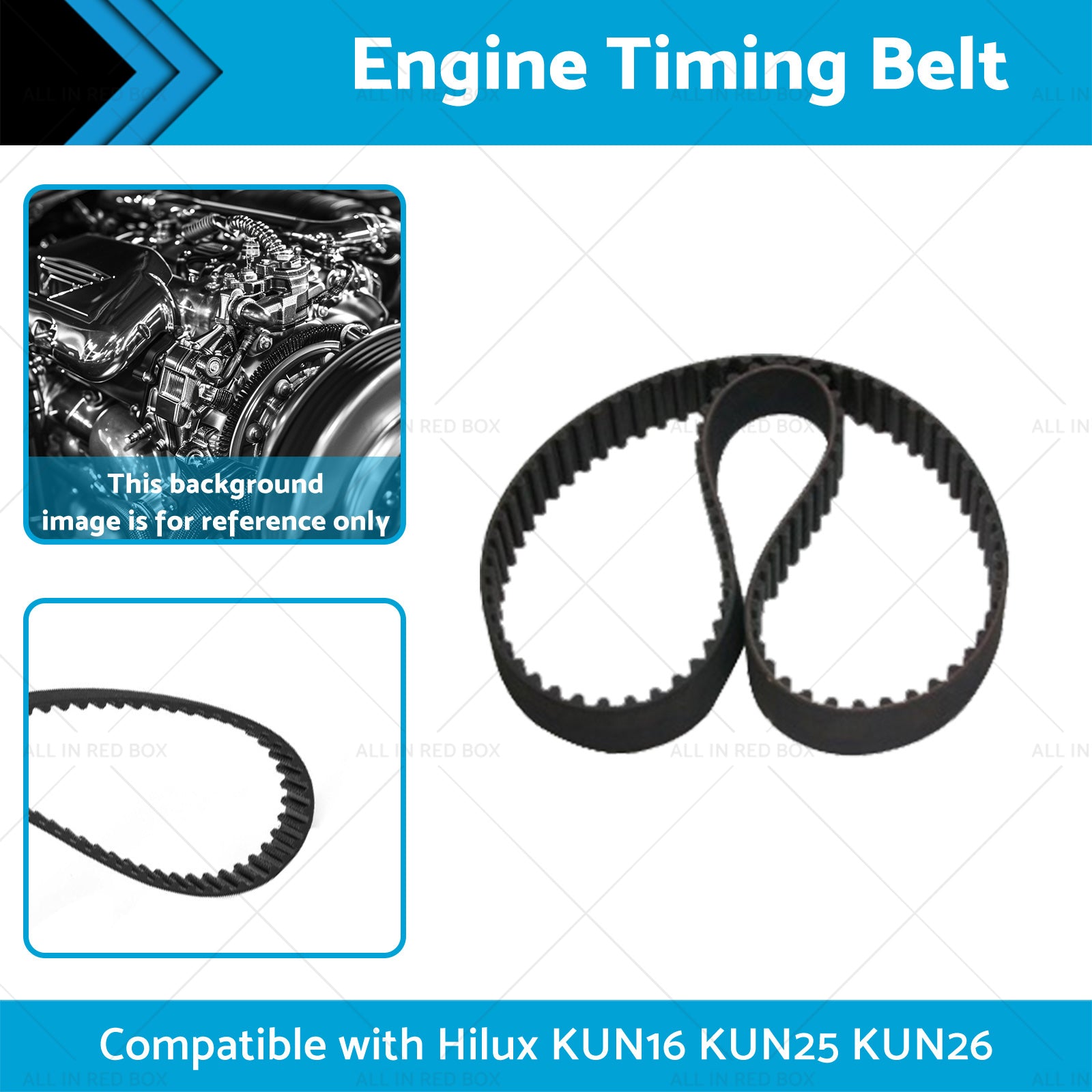1KD-FTV Engine Timing Belt Suitable for Hilux KUN16 KUN25 KUN26 3. 0L Diesel-1