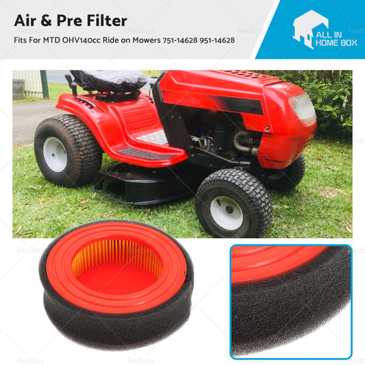 Air  and  Pre Filter For MTD OHV140cc Ride on Mowers 751-14628 951-14628-0