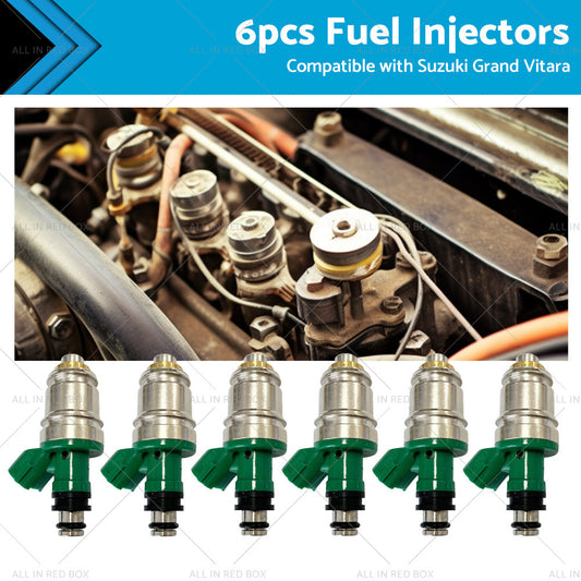 6PCS Fuel Injector Suitable for Suzuki Grand Vitara SQ625 H25A 2. 5L V6 1998-2005-0