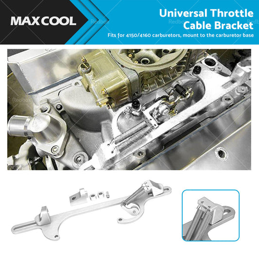 Throttle Cable Bracket Carburetor Billet Aluminum Silver Fits For Carb 4150 4160-0