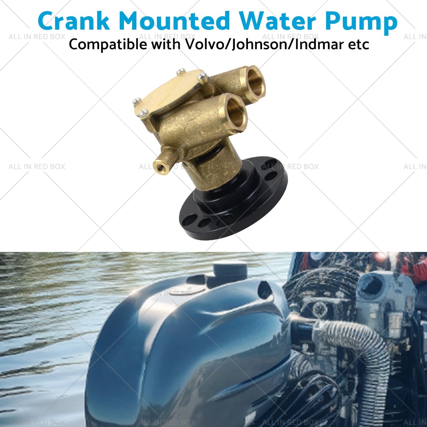 Crank Mounted Water Pump Suitable For Johnson F6B-9 VOLVO 856513 INDMAR 685001-4