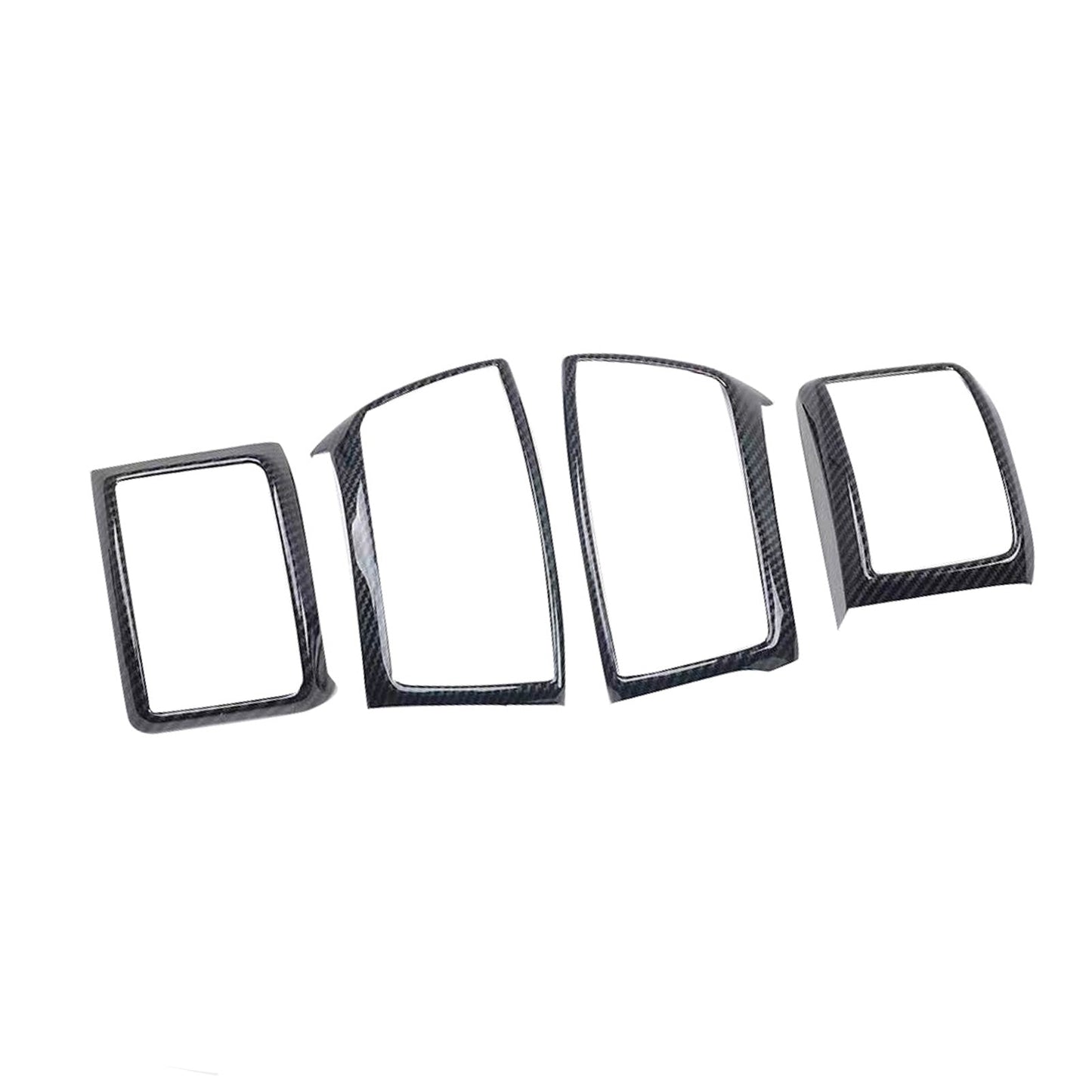4x Carbon Fiber Color Air Outlet Frame Cover Trim Suitable For Ford Ranger 2015-2022-0
