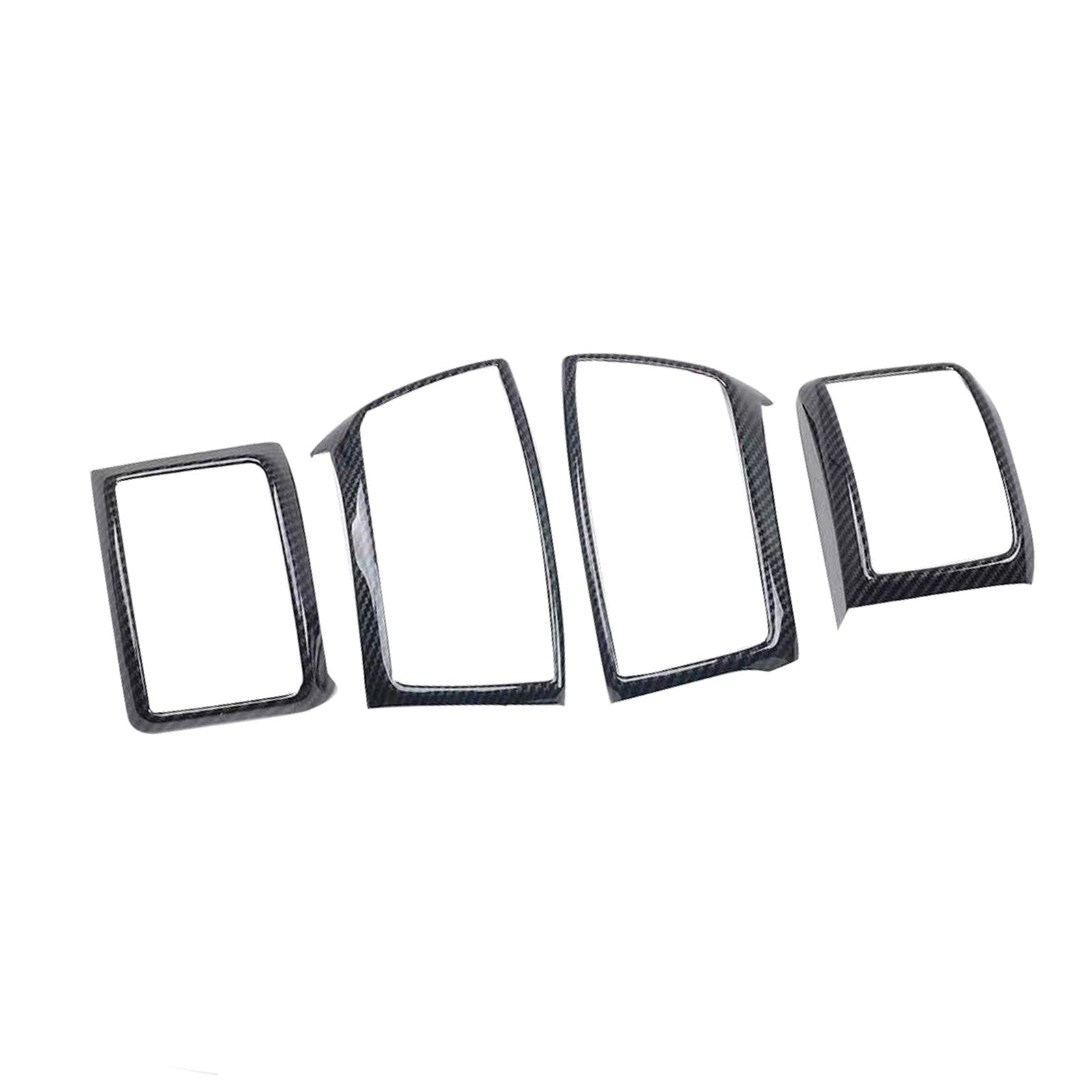 4x Carbon Fiber Color Air Outlet Frame Cover Trim Suitable For Ford Ranger 2015-2022-0