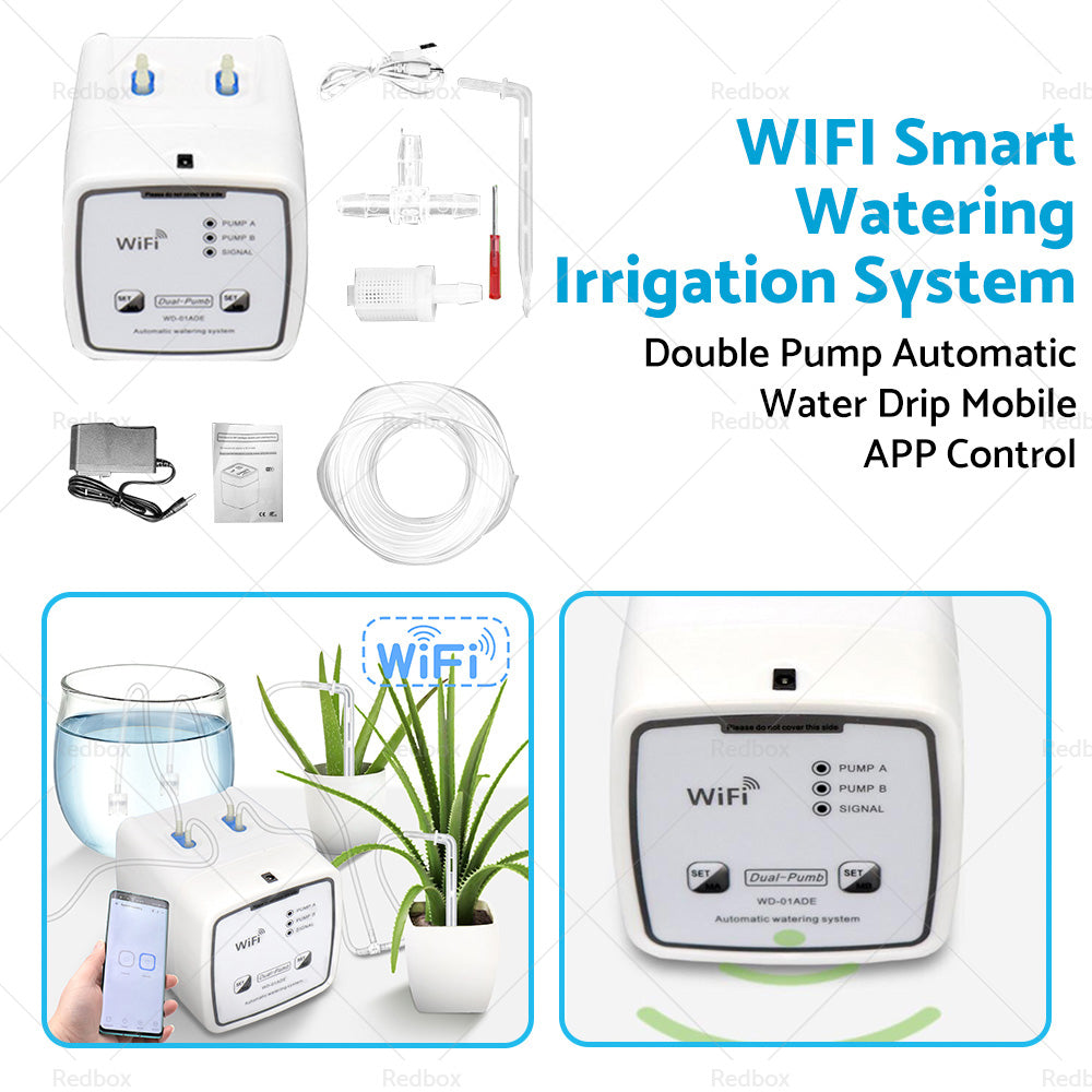WiFi Control Watering System Double Pump Automatic Water Drip Mobile APP Control-3