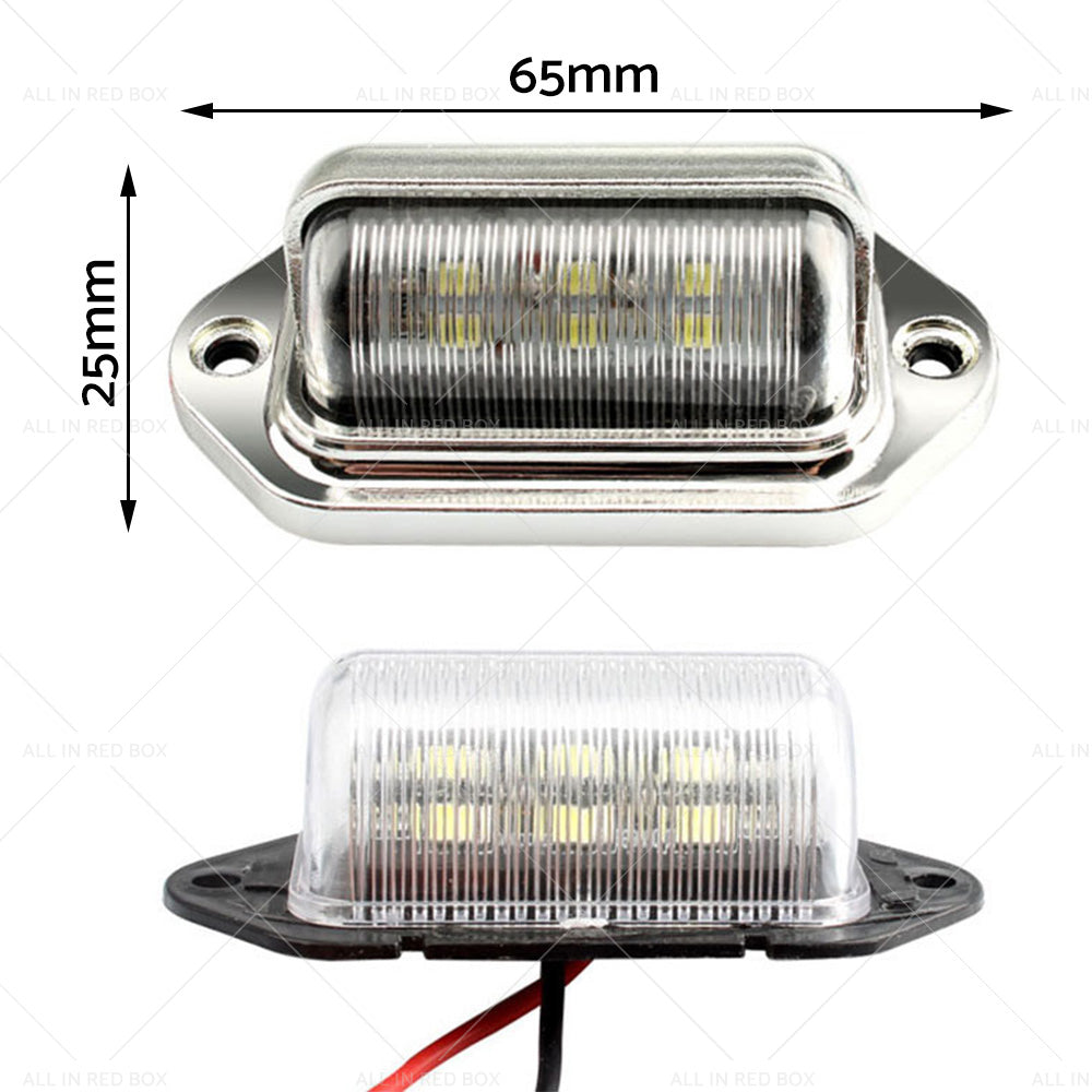 6 LED License Number Plate Light Lamps Suitable for Truck SUV Trailer Lorry-2