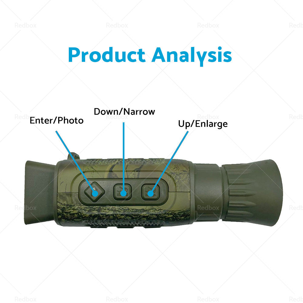 IR Night Vision Monocular 5X Zoom Telescope Digital HD Camera Hunting Video 4K-2