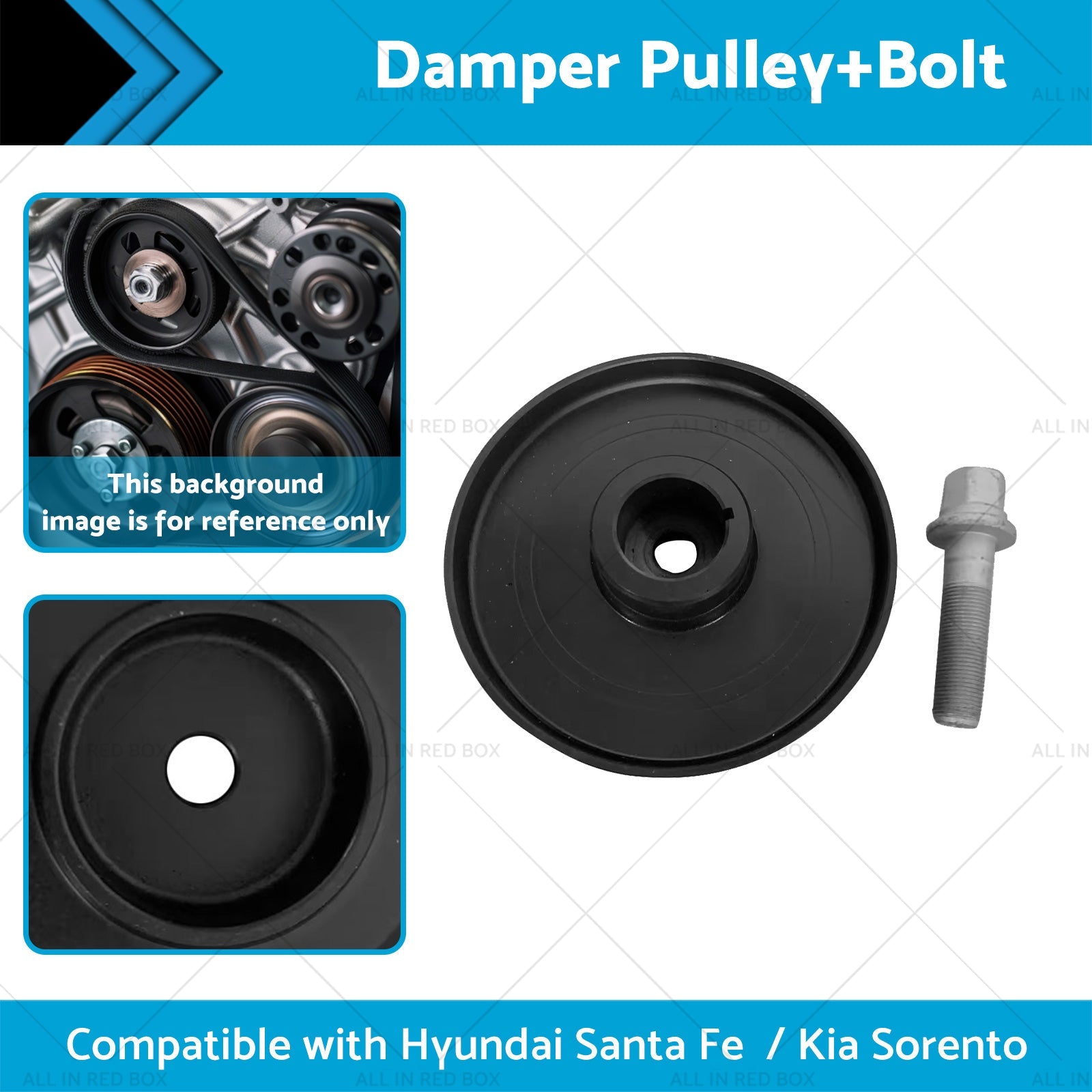 Harmonic Balancer Damper Pulley Suitable for Kia Sorento Hyundai Santa 2. 2L-2