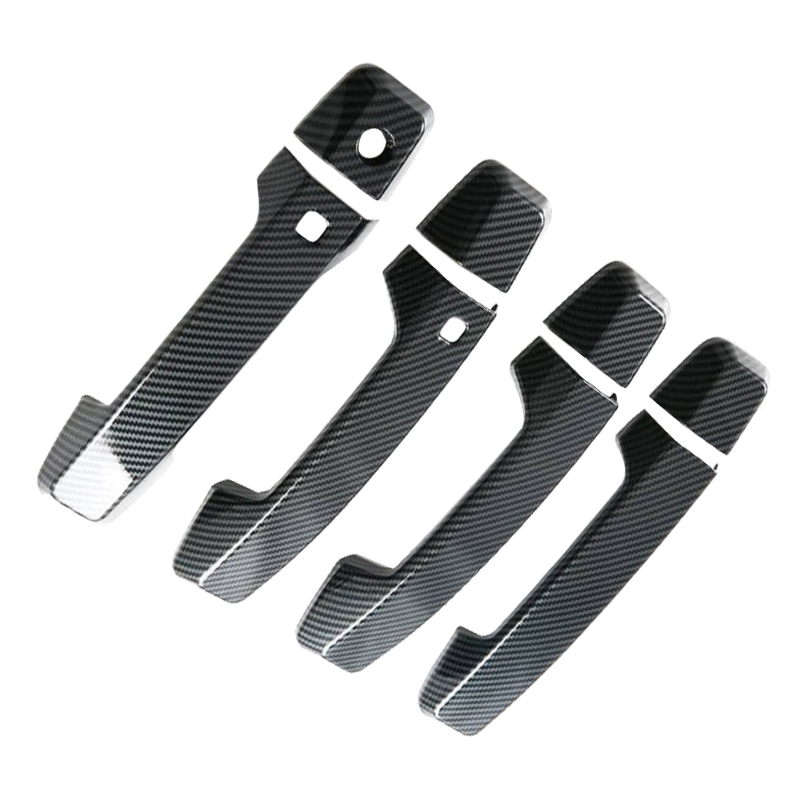 Side Door Handle Covers Suitable For Mitsubishi Triton L200 23-25 Carbon Fiber-4