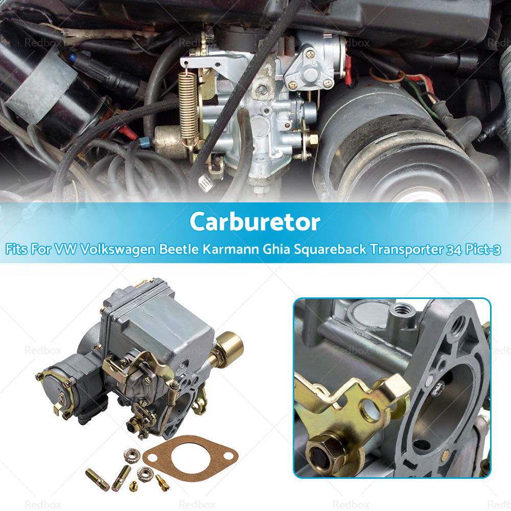 Carburetor Carby 12V Electric Choke Fits For VW Volkswagen 34 Pict-3 113129031K-2