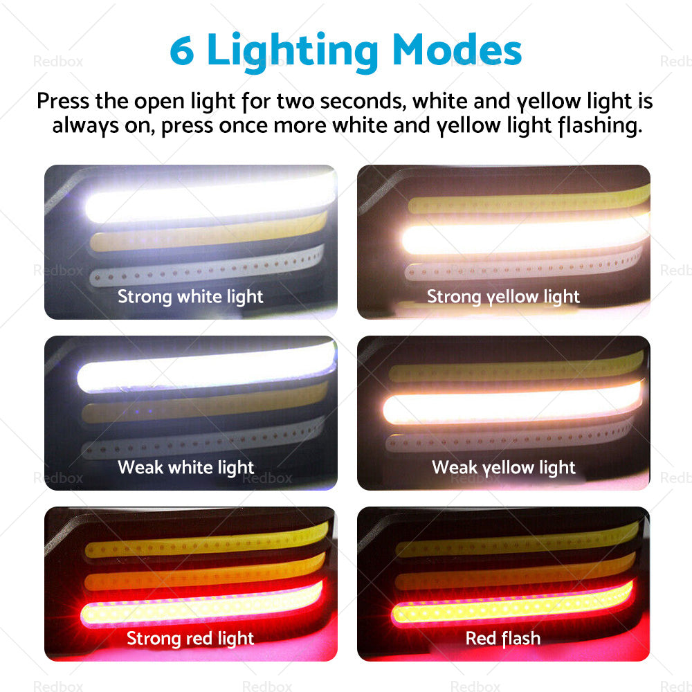 230 Angle LED Headlamp Head Torch Headlight Rechargeable Super Bright-3