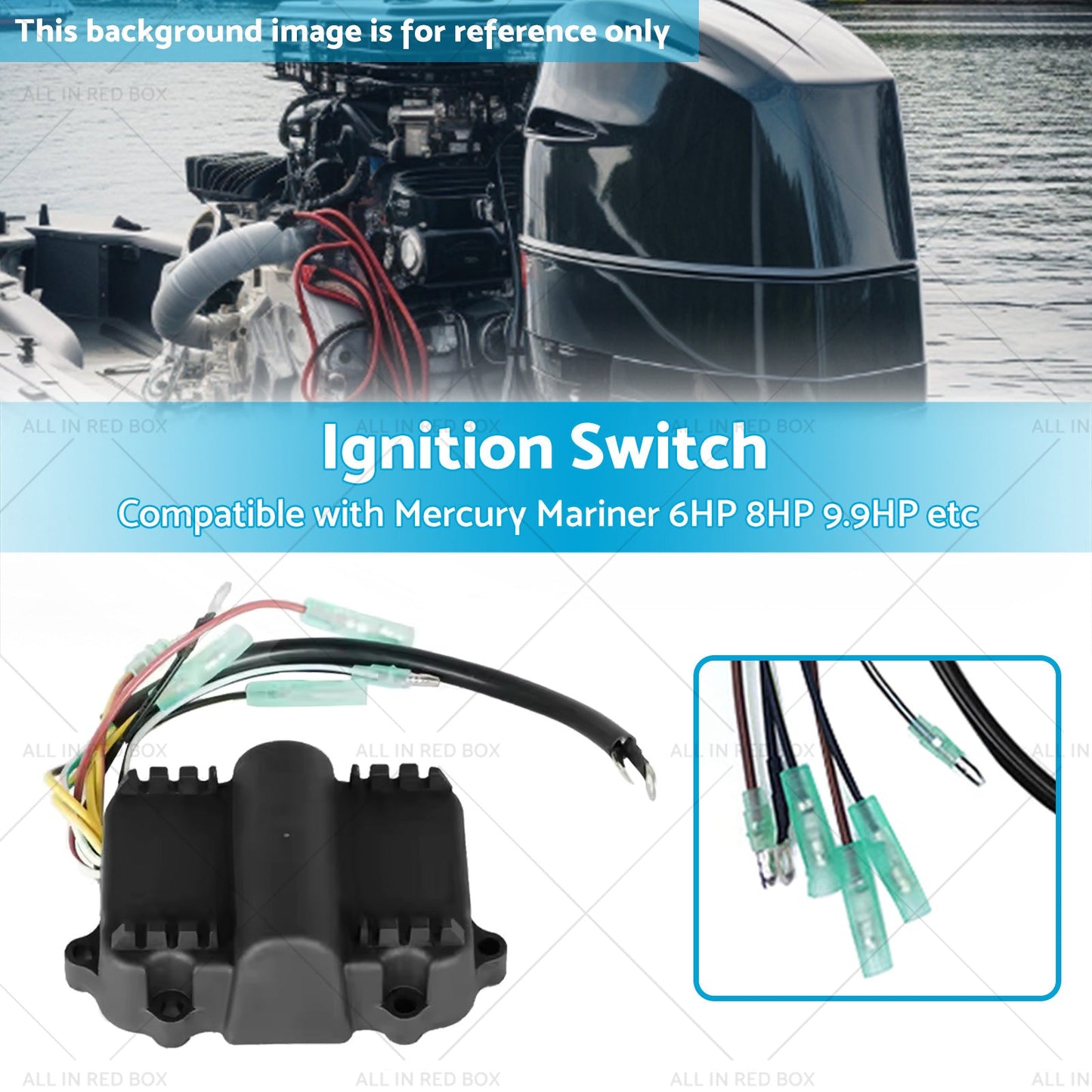 CDI Ignition Switch 339-7452A19 For Mercury Outboard 6 8 9.9 10 15 20 25 35 HP-2