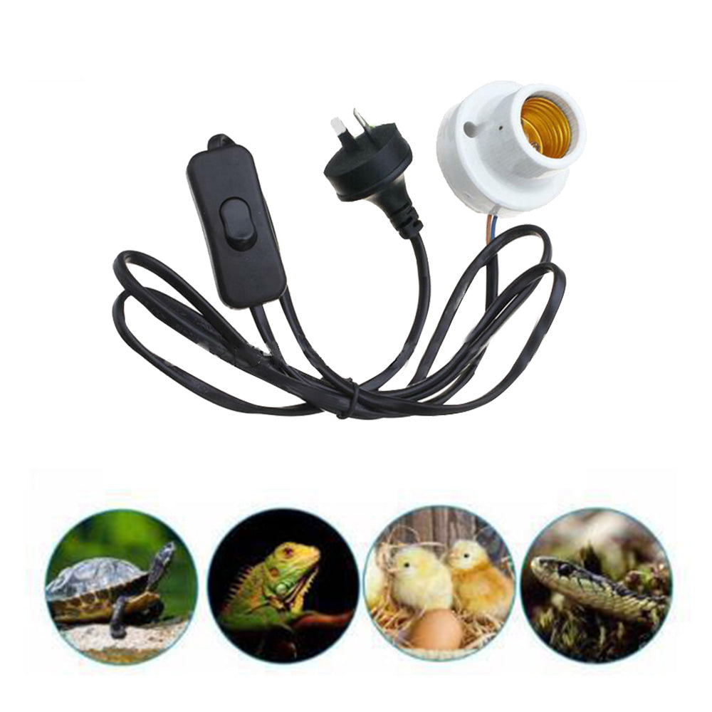 2x Ceramic Heat UVB Lamp Light Holder Suitable For Reptile Brooder Basking Tortoise-4