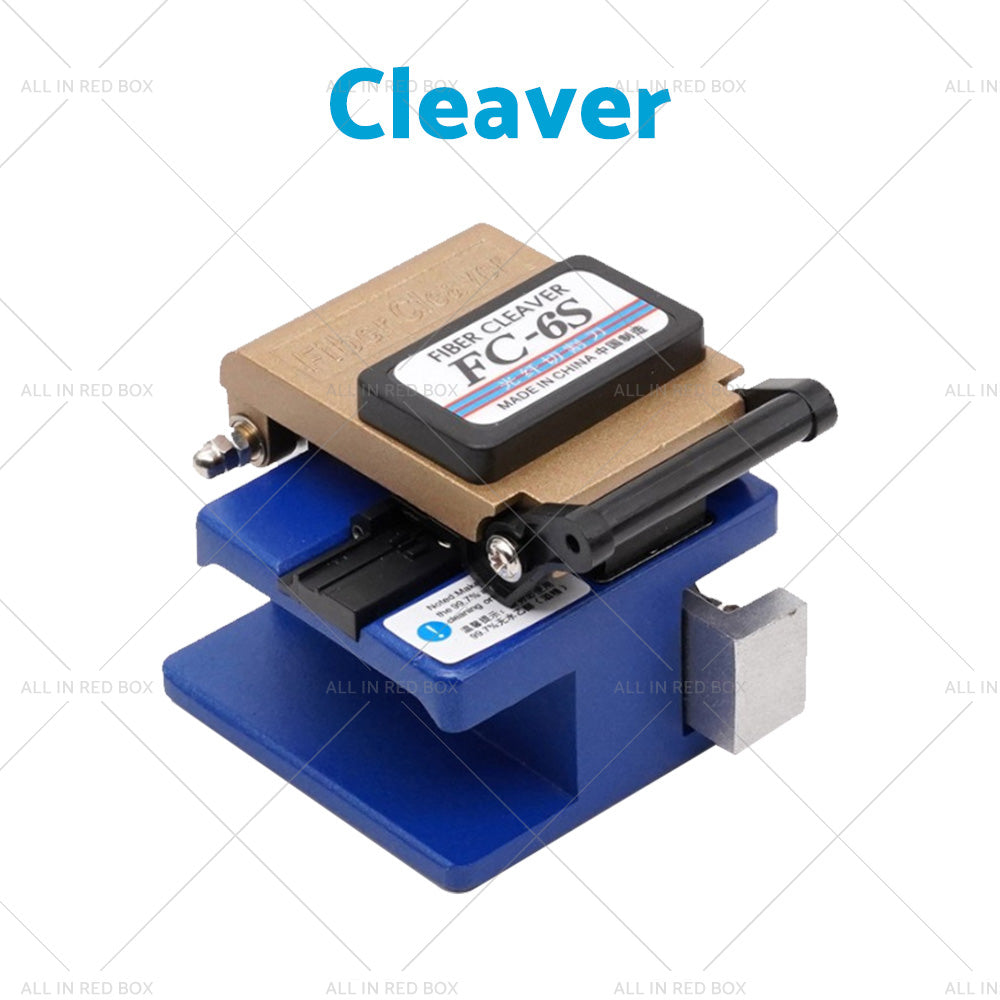 FTTH Fiber Optic Tool Kit with Fiber Cleaver Optical Power Meter FC-6S-4