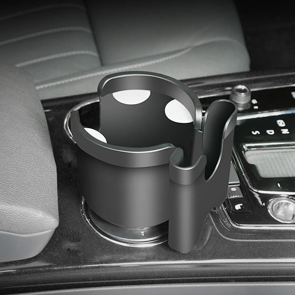 360° Angle Adjustable Expander Car Seat Cup Holder Suitable For Water Bottle & Phone Storage-3