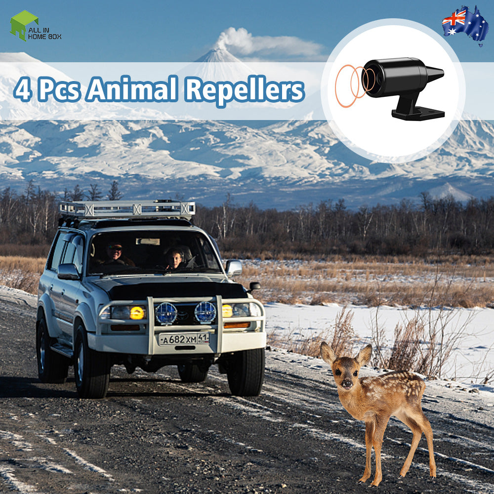 2 Pair Sonic Animal Repellers Suitable For Car Truck Bus RV Roo Kangaroo Shoo Whistle-4