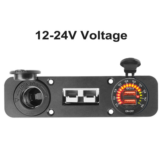 50 Amp Anderson Plug USB 3. 0 Cigarette Socket Flush Mount Recessed Plate REDARC-1