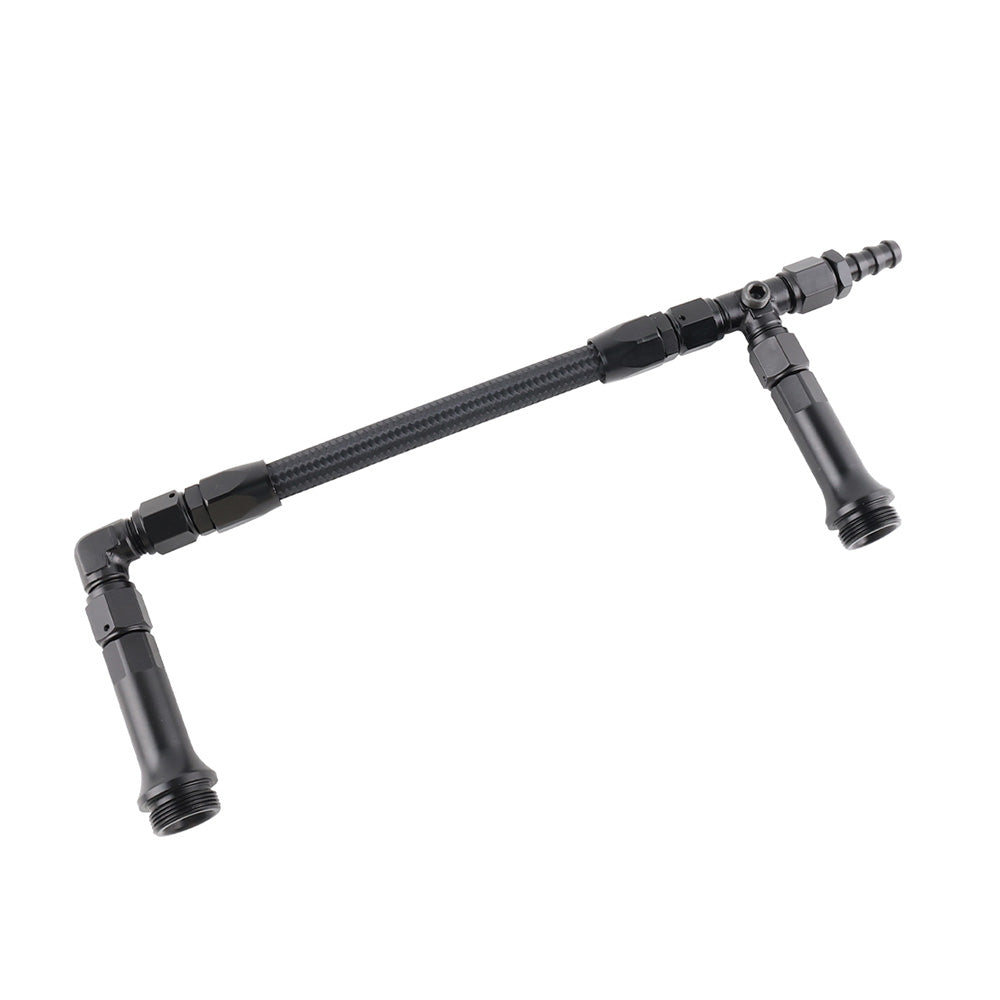 Braided AN6 Dual Feed Carburetor Fuel Line Double Pump Suitable For 4150 Holley Carburetor-3