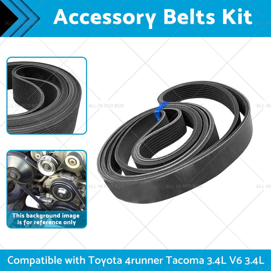 4PK870 Accessory Belts Kit Suitable for Toyota 4runner Tacoma 3. 4L V6 3. 4L 95-04-1