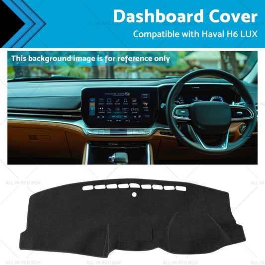 Dashboard Sun Cover Dash Mat Suitable for Haval H6 LUX 7 or 2016-2020 Black-0