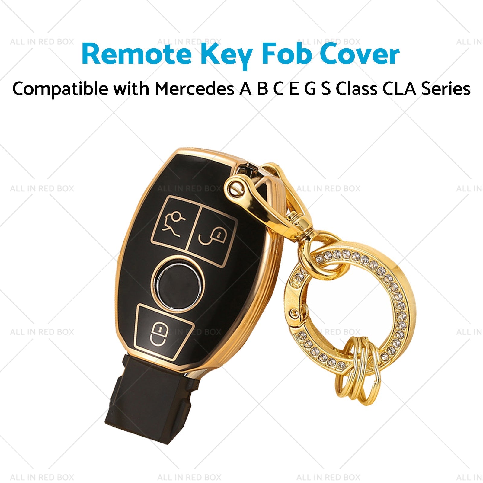 TPU Remote Car Key Fob Cover Case Suitable for  Mercedes A B C E G S Class CLA-3