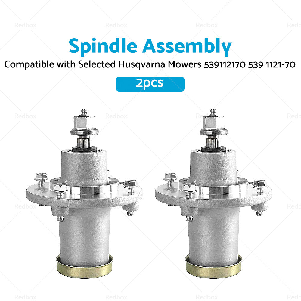 2x Spindle Assembly Suitable For Selected Husqvarna Mowers 539112170 539 1121-70-1