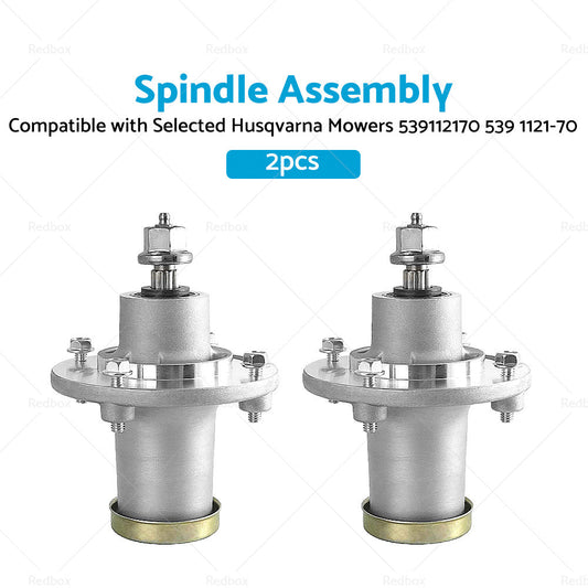 2x Spindle Assembly Suitable For Selected Husqvarna Mowers 539112170 539 1121-70-1