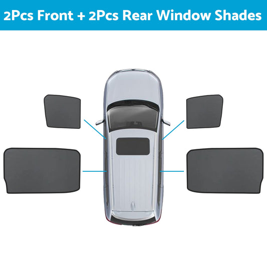 Front Rear Window Sun Shade Magnetic Mesh Suitable For GWM UTE Cannon 2021-2024-0