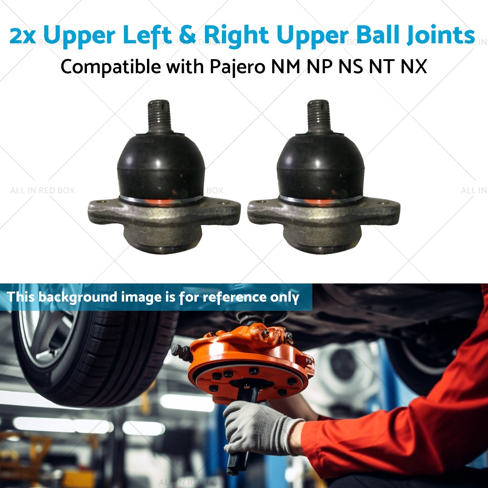 4010A056 2x Upper Front Ball Joints Suitable for Pajero NM NP NS NT NX 99-13-4