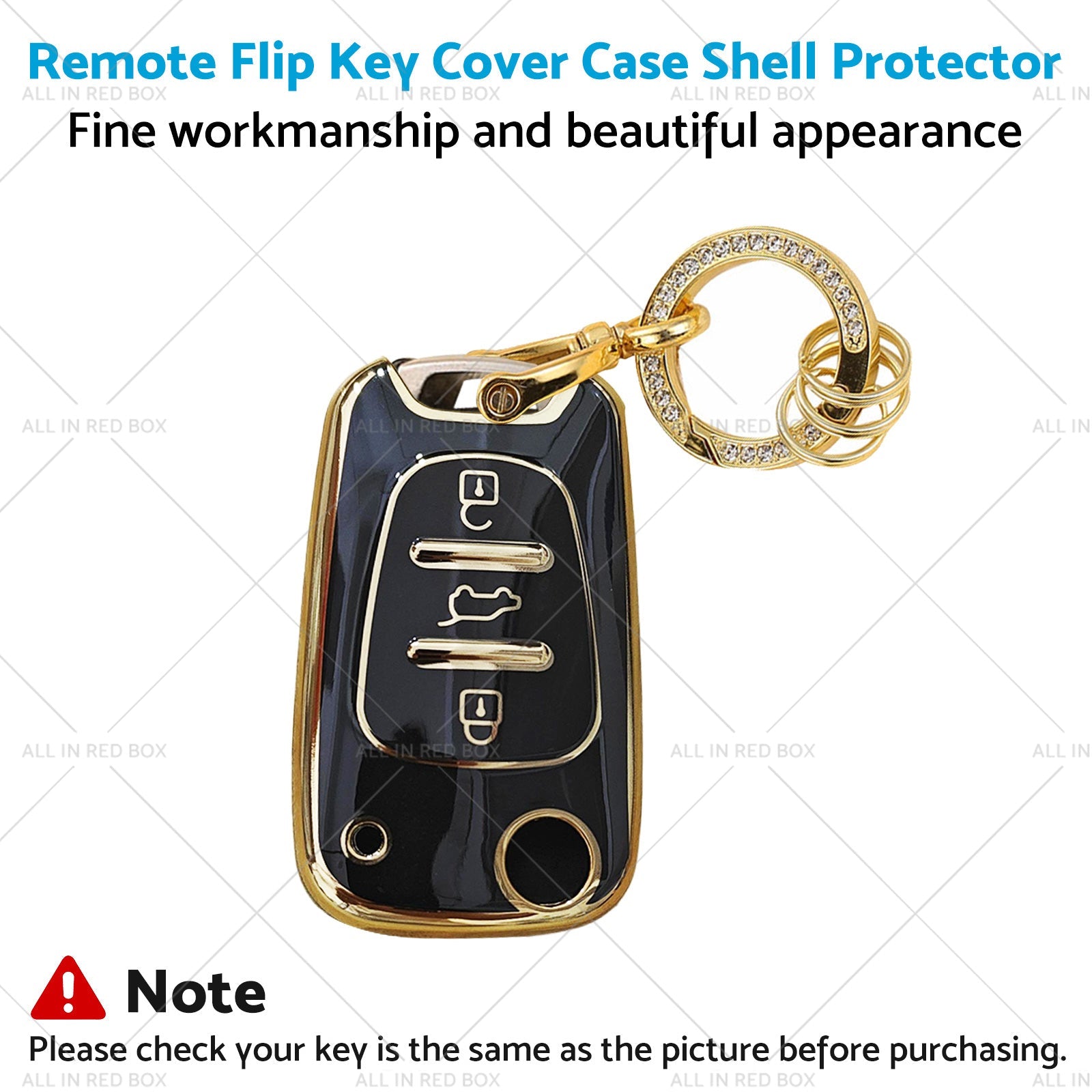 Remote Flip Key Cover Case Shell Protector Suitable For Hyundai i30 ix35-2