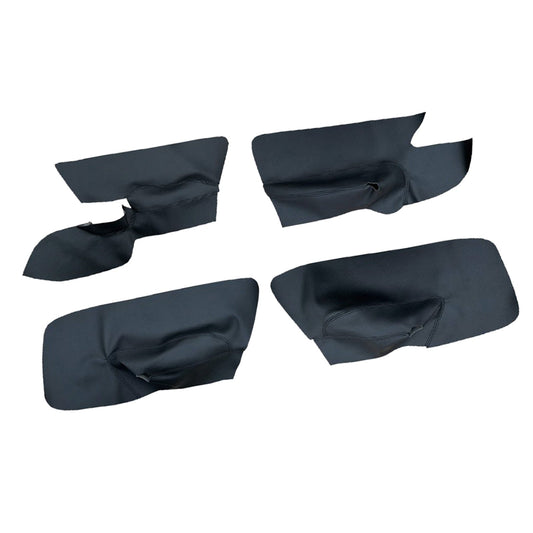 4x Black Leather LH RH Door Armrest Panel Cover Suitable For VW Jetta Golf MK5-1