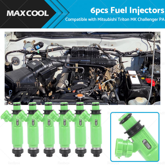 6PCS Fuel Injector Suitable for MITSUBISHI TRITON MK 6G72 3. 0L V6 Challenger PA-0