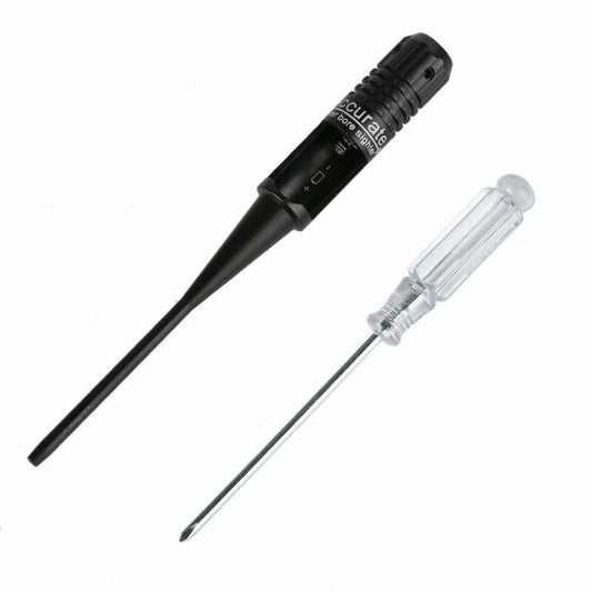 Sighter Bore Sight kit Red Laser Bore Fits 22 to 50 Caliber Rifles Handgun G6-1