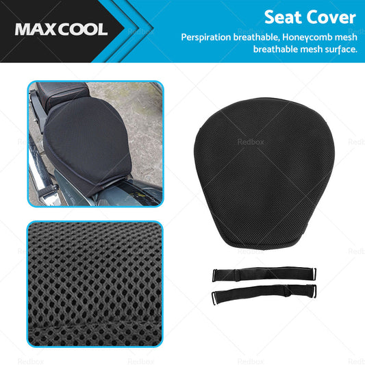 Universal Motorcycle Mesh Seat Cover Black Cloth Protector Suitable for Models-0