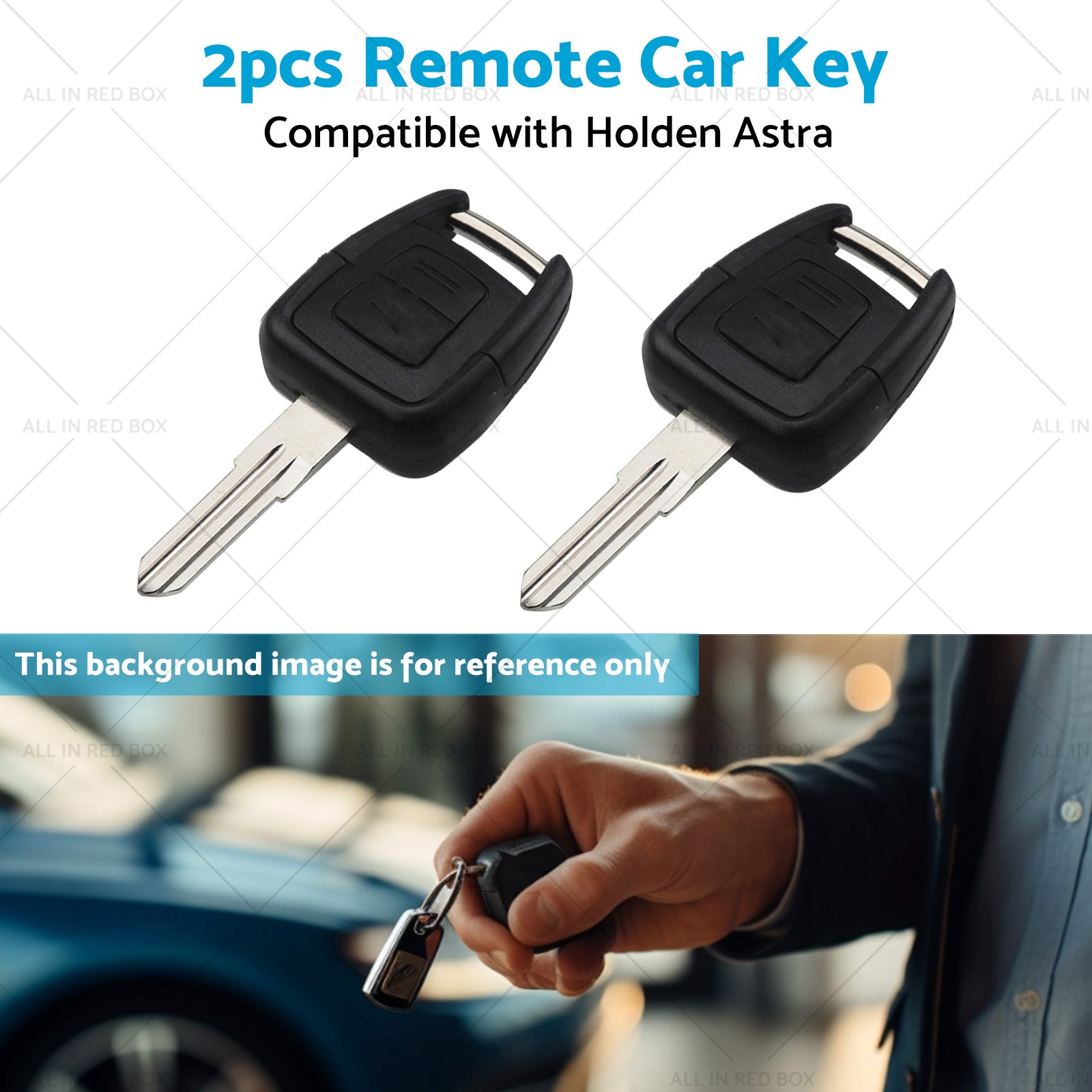 2x Complete Remote Key Suitable for Holden Astra TS 98-04 433mhz ID40 2 Buttons-3