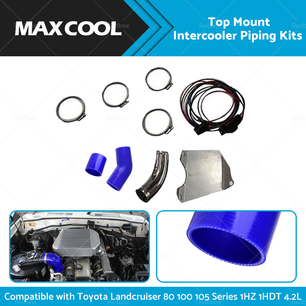 Intercooler Pipe Kit Suitable For Toyota Landcruiser 80 100 105 Series 1HZ 4. 2L-0