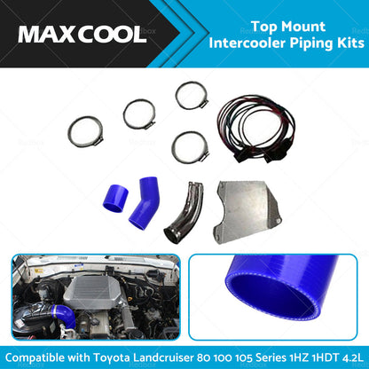 Intercooler Pipe Kit Suitable For Toyota Landcruiser 80 100 105 Series 1HZ 4. 2L-0