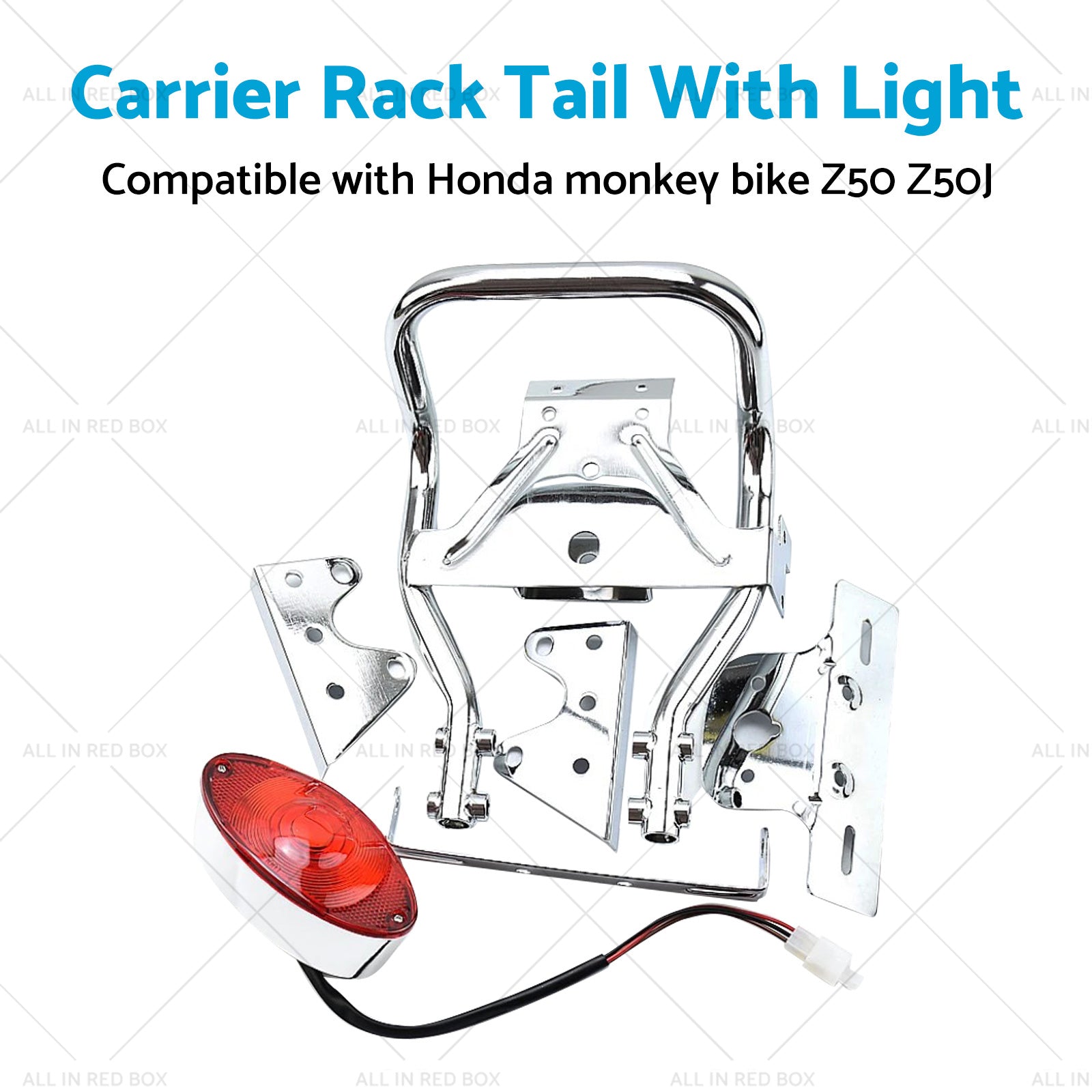 Rear Carrier Rack Tail Light Suitable For Honda Z50J Monkey Gorilla Motorcycle-3