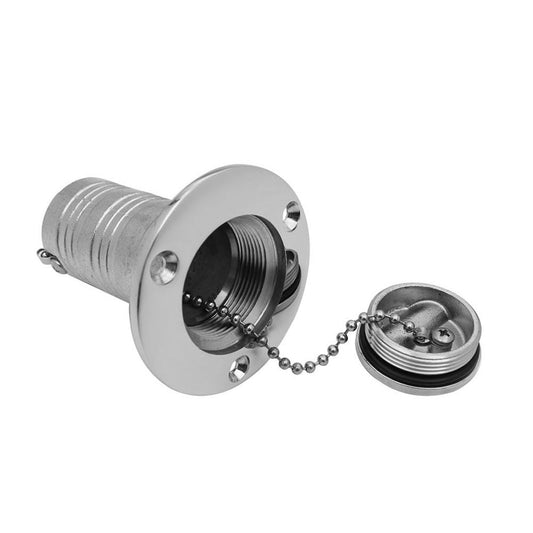 Keyless Water Deck Fill/Filler 1.5" Polished 316 Stainless Steel Suitable For Marine Boat-1
