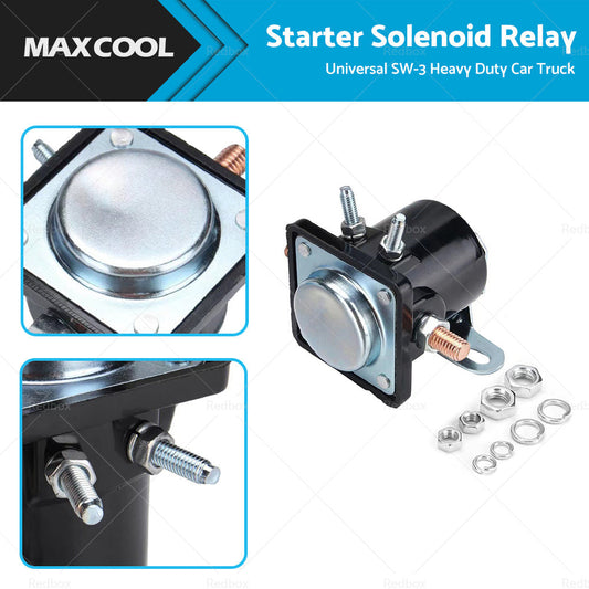 SW-3 H D Car Truck Starter Solenoid Relay 4 Terminal Suitable For Ford 12V-0