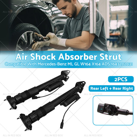 2X Rear Air Shock Absorber Strut Suitable For Mercedes-Benz ML GL W164 X164 ADS-0
