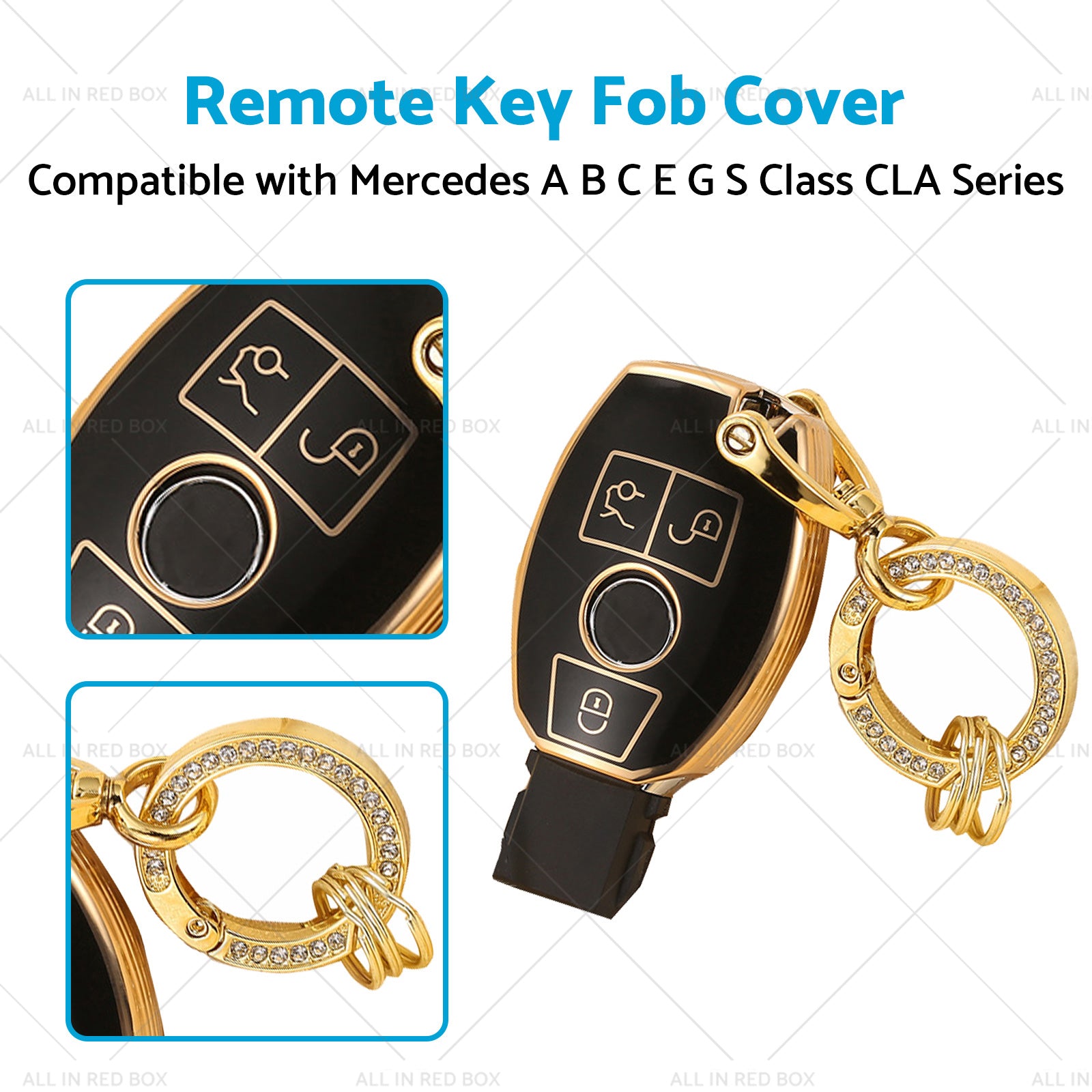 TPU Remote Car Key Fob Cover Case Suitable for  Mercedes A B C E G S Class CLA-2
