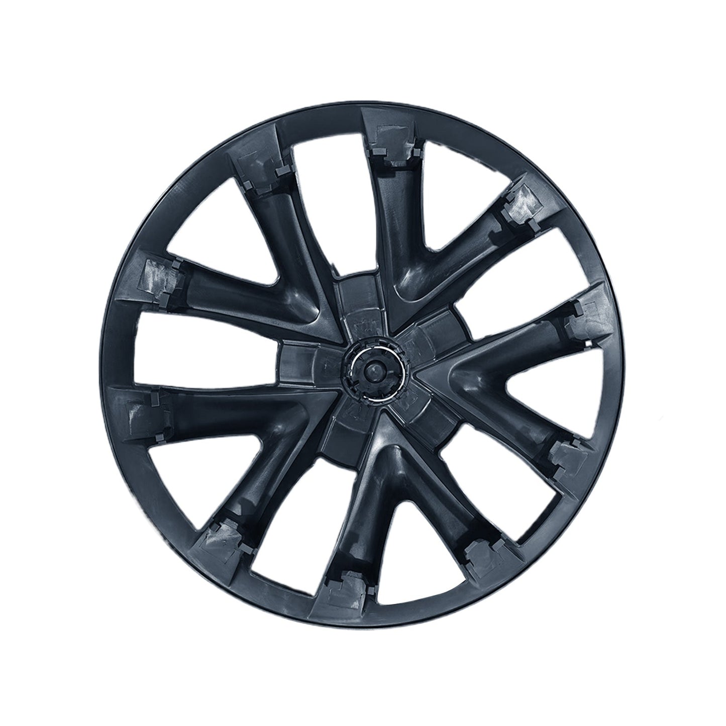 4x Matt Black Wheel Hub Caps Suitable For Tesla Model 3-3