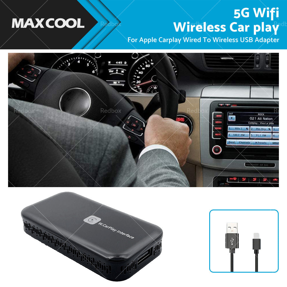 Smart 5G Wifi Carplay Dongle Wired to Wireless Car play USB Adapter Mirror link-0