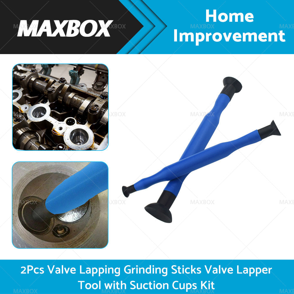 2x Valve Hand Lapping Grinding Sticks Valve Lapper Tool with Suction Cups Kit-0