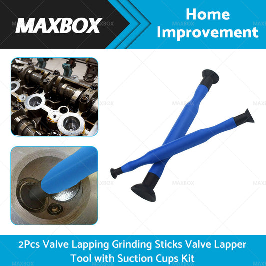 2x Valve Hand Lapping Grinding Sticks Valve Lapper Tool with Suction Cups Kit-0