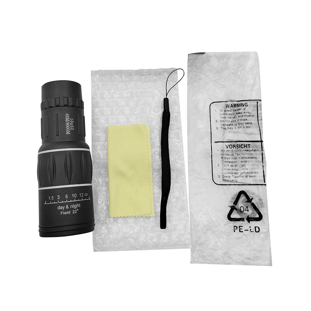 High-Powered Wide-Angle Monocular Telescope Suitable For Single-Handed Use with Night Vision-4