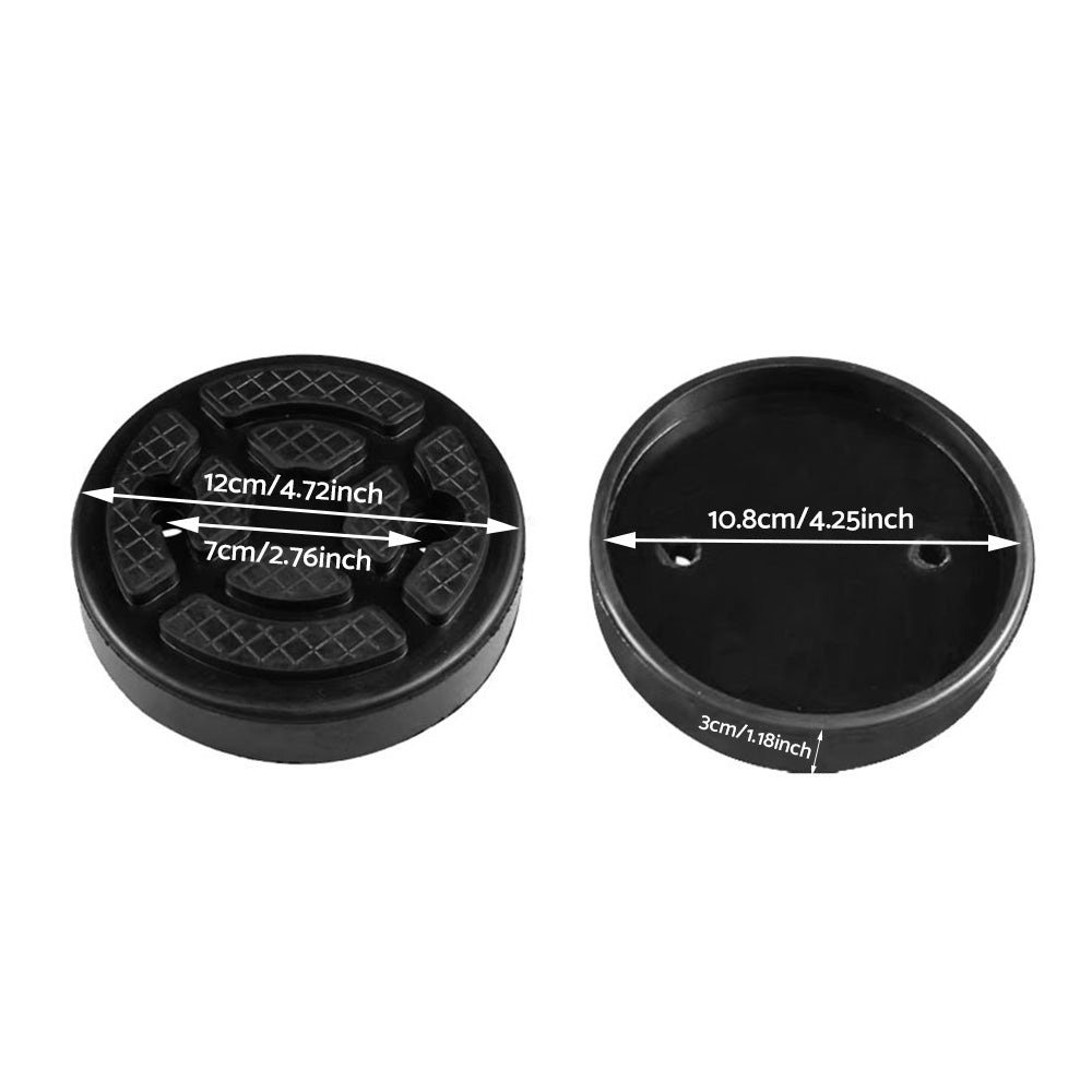 5x Universal Round Rubber Arm Lift Pads Suitable For Car Truck Auto Hoist Black-3