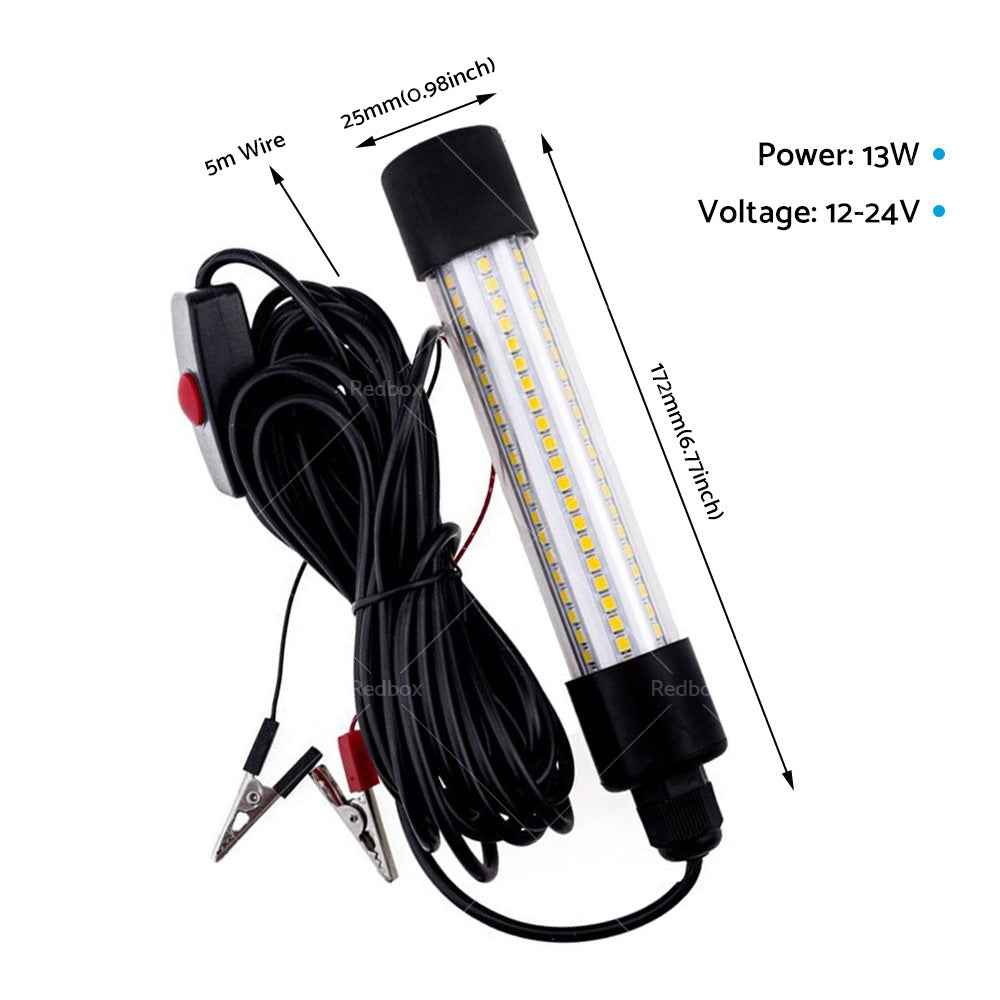 12V LED Underwater Fishing Light Stick Squid Fish Prawn Lure Lamp Lighting-1