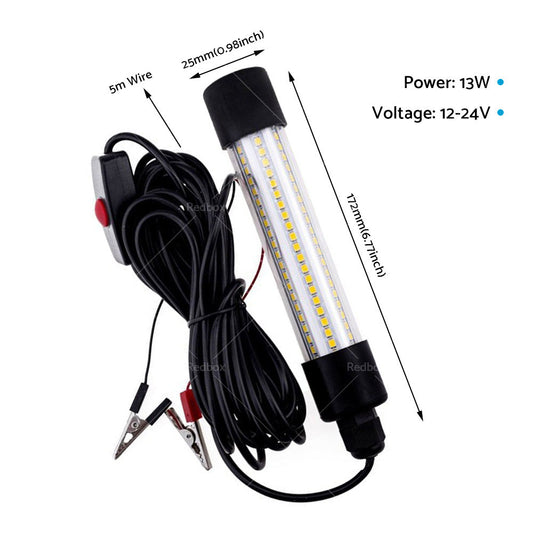 12V LED Underwater Fishing Light Stick Squid Fish Prawn Lure Lamp Lighting-1